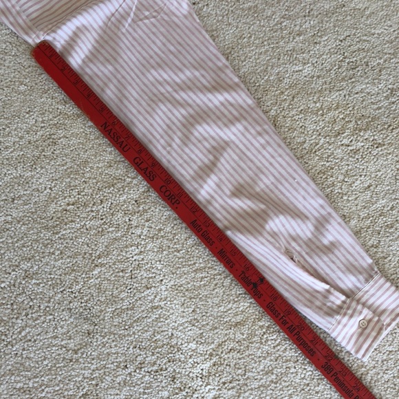 Boys red!pink & white striped button up dress shirt. Size 20- neck 14 1/2” - Picture 14 of 16